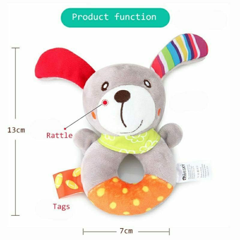 BBSKY Mainan Rattle Bentuk Donat/ Donat Mainan Kerincingan Bayi / Boneka Bayi Bunyi