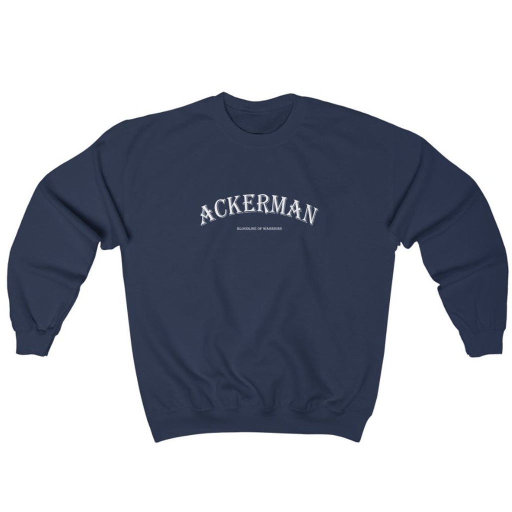 Crewneck Ackerman Bloodline of Warriors Casual Attack On Titan SNK