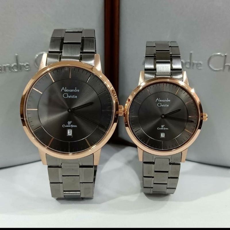 JAM Tangan Wanita Alexandre Christie 8639 AC 8639 AC8639 BLACK Original