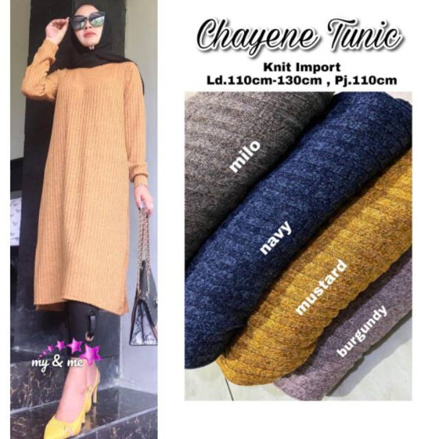 Tunik Chayene/knit import/ld110-130/pj110