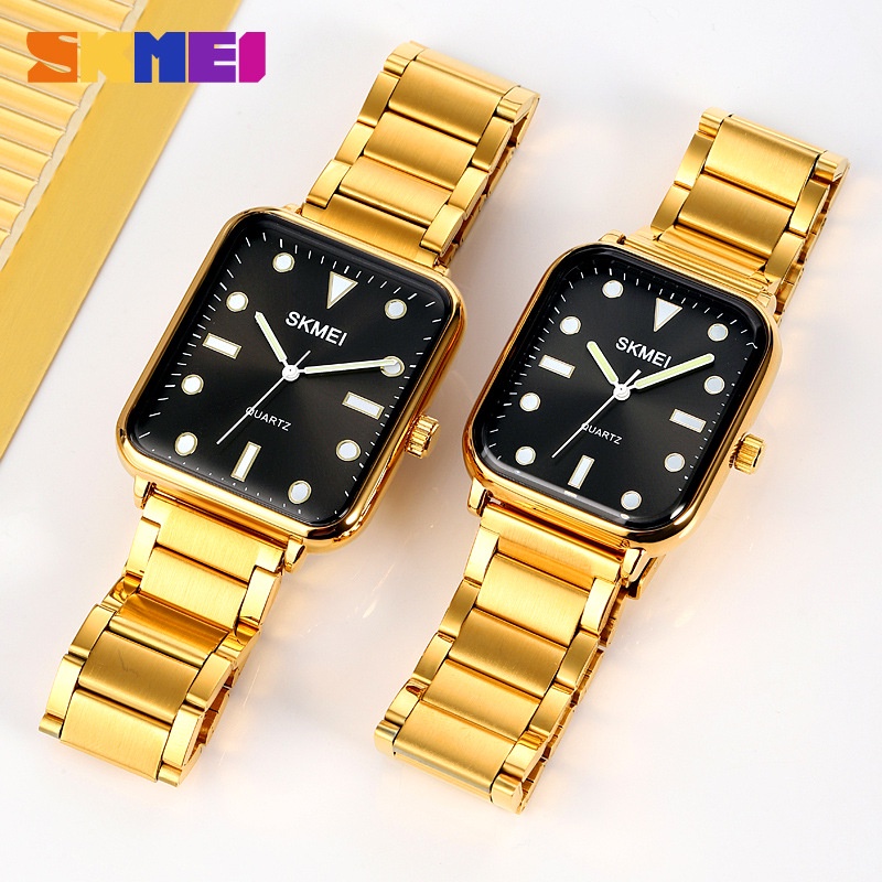 SKMEI 1955 Jam Tangan Wanita Analog Business Watch Tali Stenlis WATCHKITE WKOS