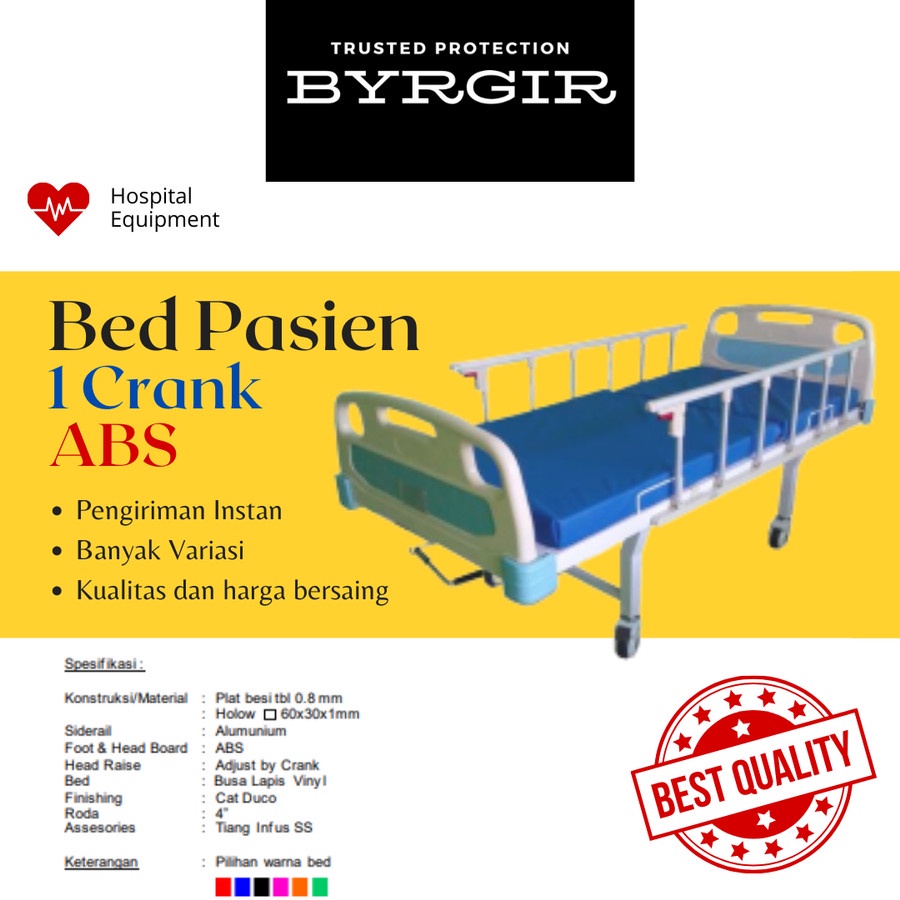 Jual BYRGIR Bed Pasien Ranjang Medis Rumah Sakit Tempat Tidur Hospital ...