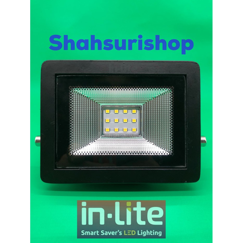 LAMPU SOROT LED INLITE 10W 10 W 10 WATT FLOODLIGHT INF027