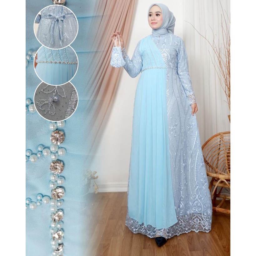 Gamis Aura 9 / Kebaya MOdern Original / Outfit Gamis Pesta