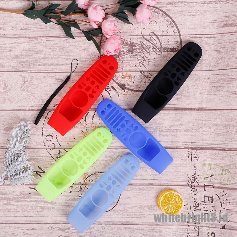 ❤White3 Warna Putih❤ Casing Pelindung Bahan Silikon Lembut Untuk Remote Control LG TV AN-MR600