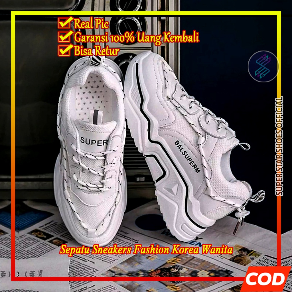 Sepatu Wanita / Sepatu sneakers wanita korea fashion BALSUPERM new import spatu sapatu shoes sneaker