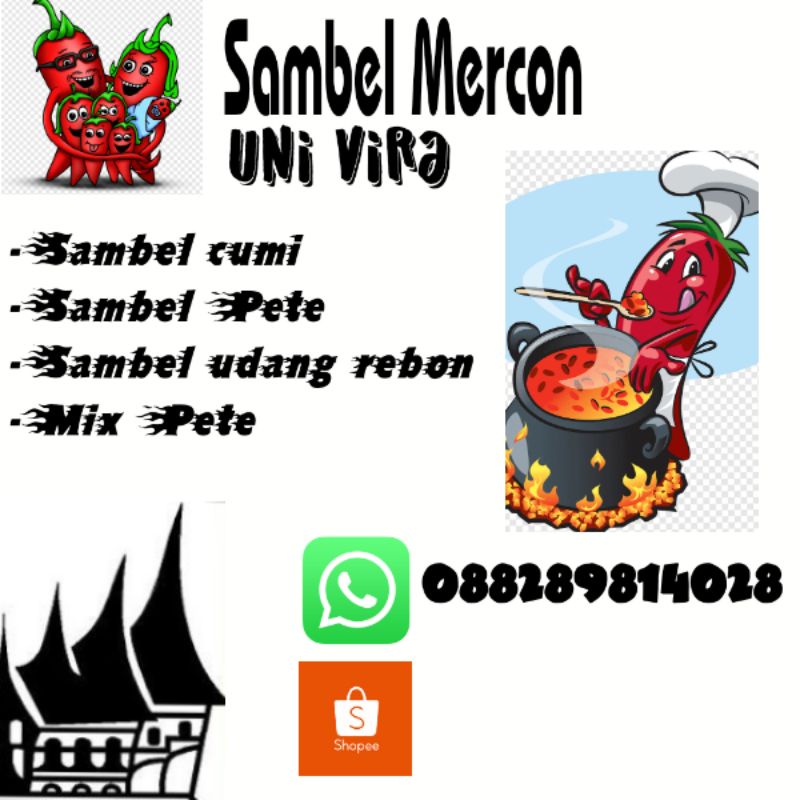 

SambelMerconUniVira/SambelCumi/SambelPete/SambelUdangRebon.MixPete150gr