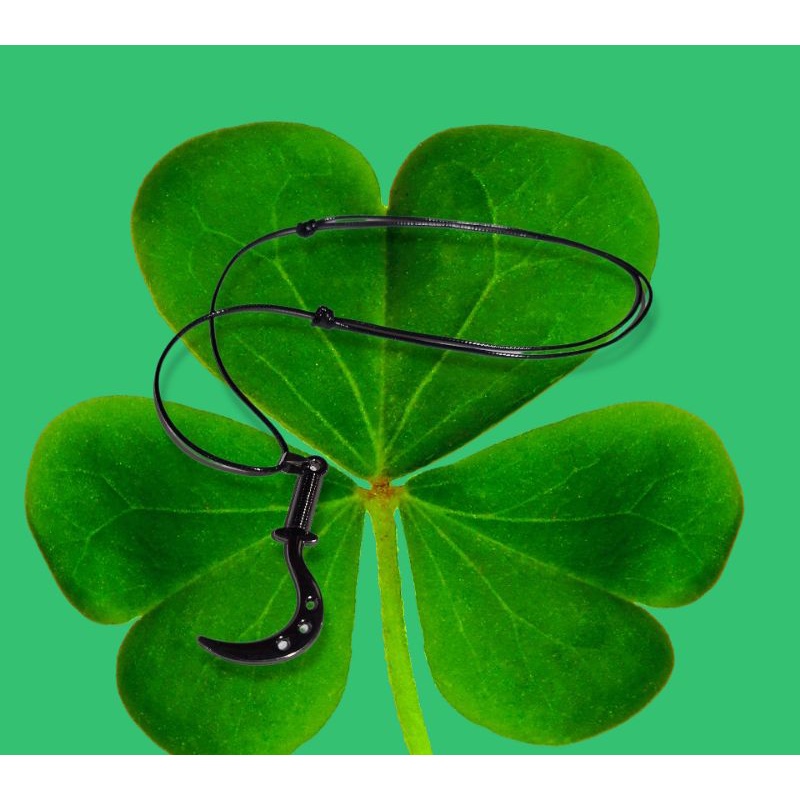 kalung stainless monel clurit pedang sabit pisau sabit pria/ wanita accessories include tali kalung