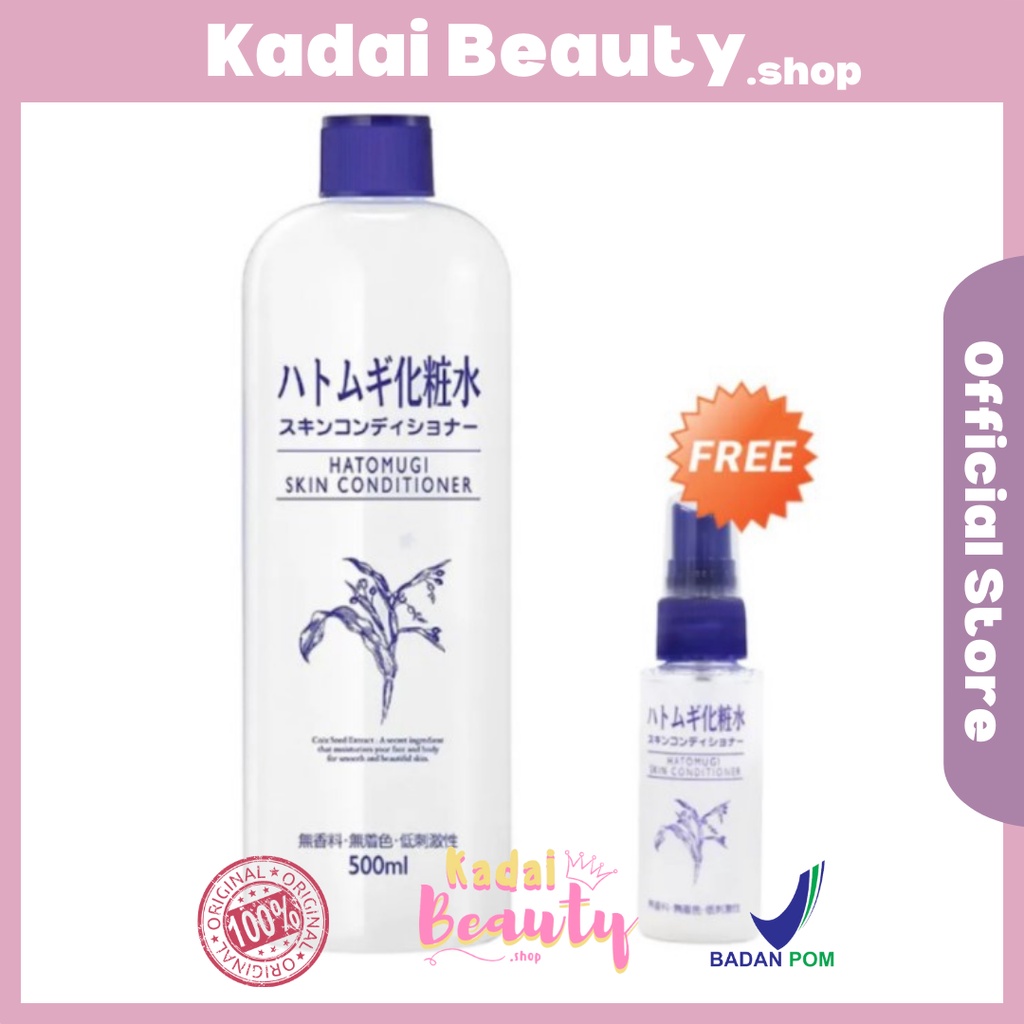 (Free Spray) Hatomugi Skin Conditioner Japan Original 500ml Skin Conditioning Water Toner Mist Moist