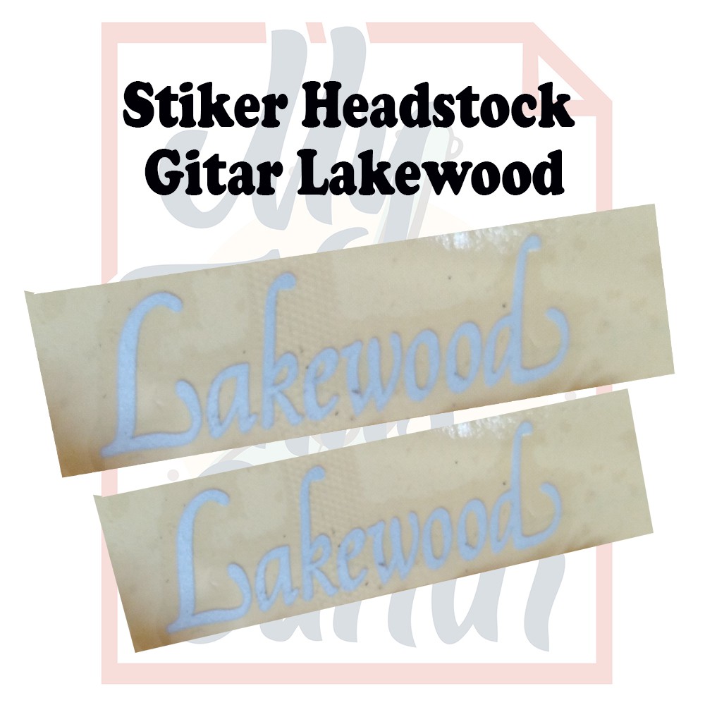 Stiker Headstock Gitar Lakewood