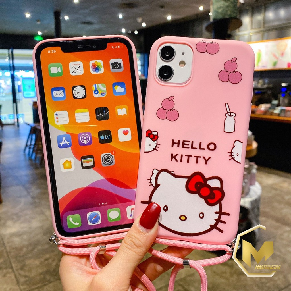 SS155 case Slingcase Lanyard Hello kitty Vivo Y91c Y1s Y91 Y93 Y95 Y12 Y17 Y15 Y19 U3 Y5s MA819