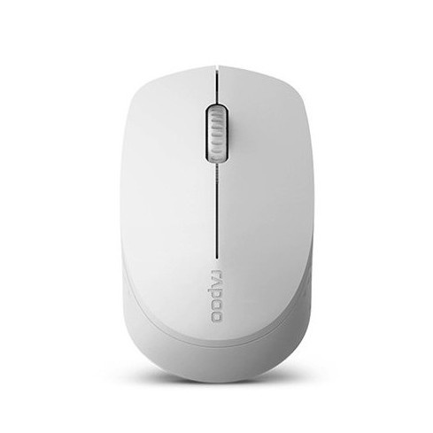 Rapoo M100 Silent Multi-Mode Wireless Bluetooth Mouse - Light Grey