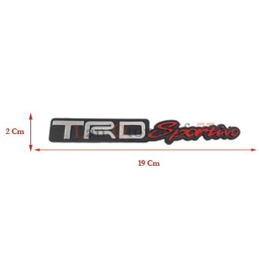 Emblem Logo Mobil Tulisan TRD Sportivo