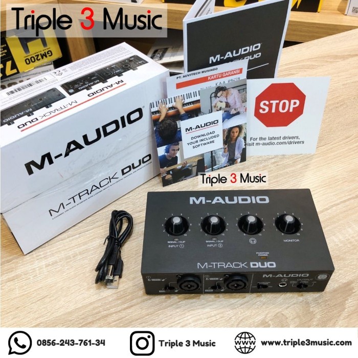 {suhadistore} M-Audio MTRACK DUO M-TRACK DUO Soundcard RECORDING ORIGINAL  Berkualitas