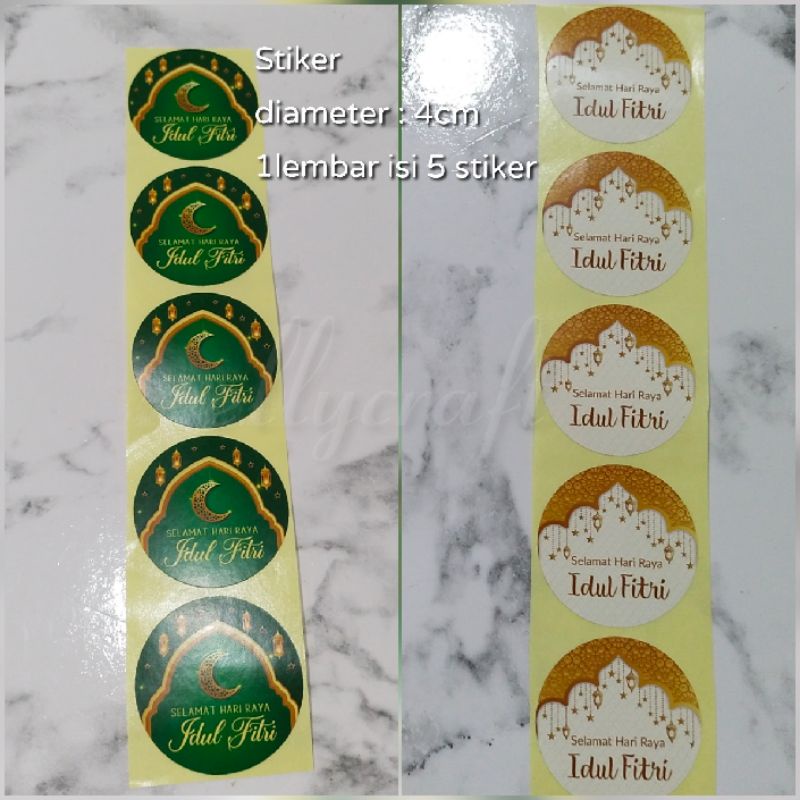 

1lembar (5pc) Stiker idul Fitri/Lebaran bulat