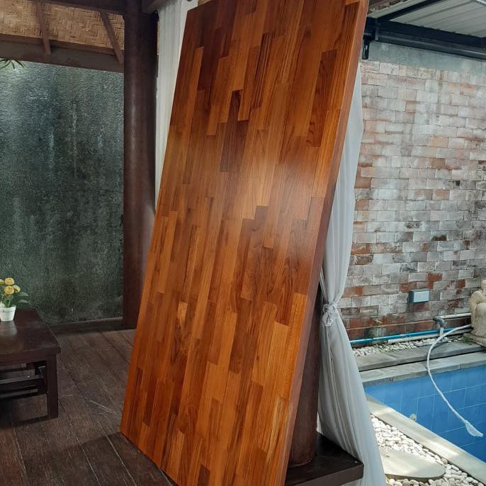 Produk Terbaik] Top Table Daun Meja Kayu Jati 150 X 80 X 3
