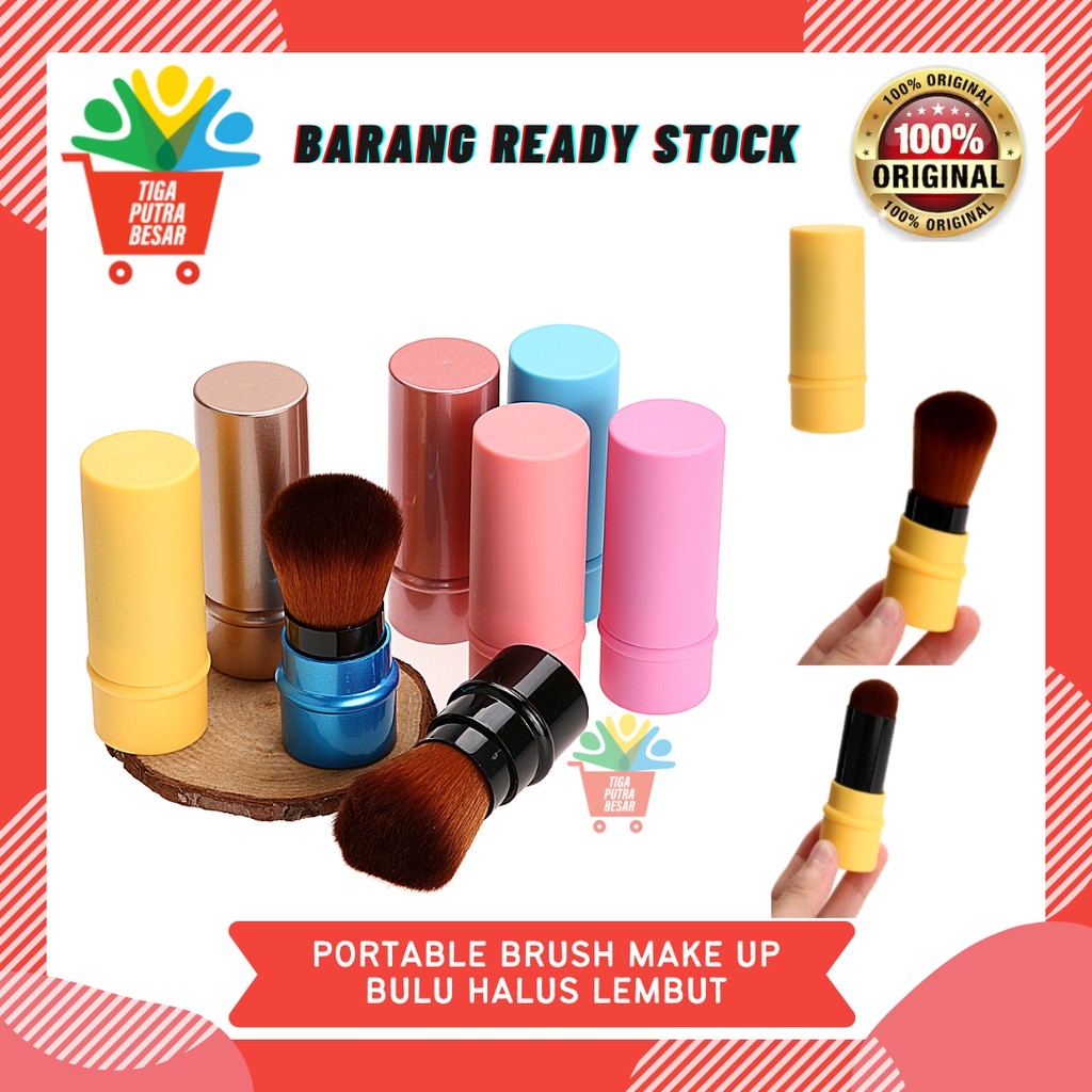 PORTABLE BRUSH MAKE UP BULU HARUS DAN LEMBUT 1 PCS