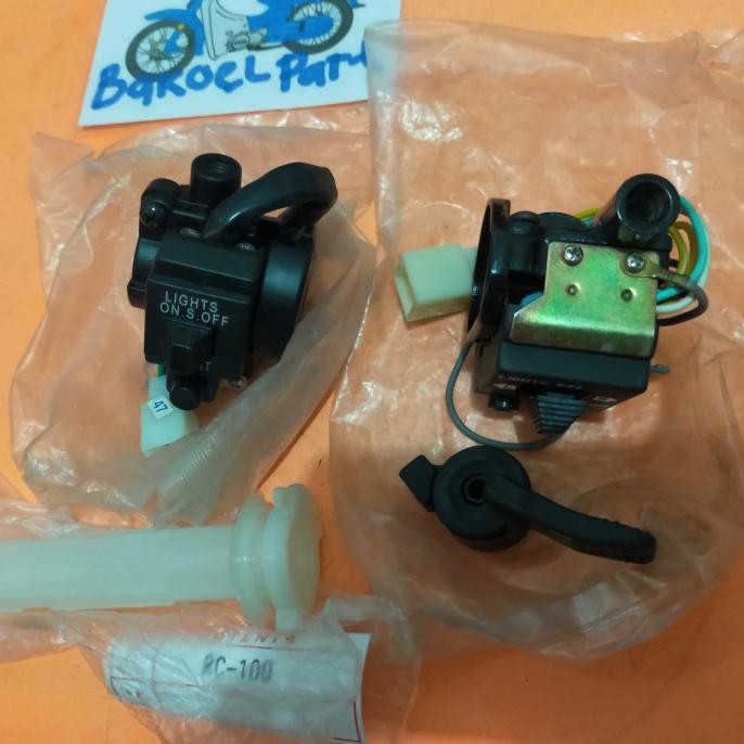 Holder Saklar Lampu Tombol Switch Set Kanan Kiri Suzuki Rc80 Rc 80 Sae 