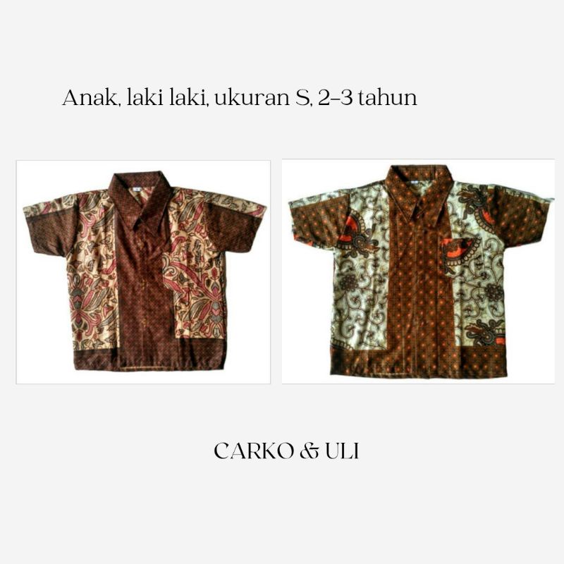 Batik kemeja baju cowo cowok anak laki laki couple modern kebaya model