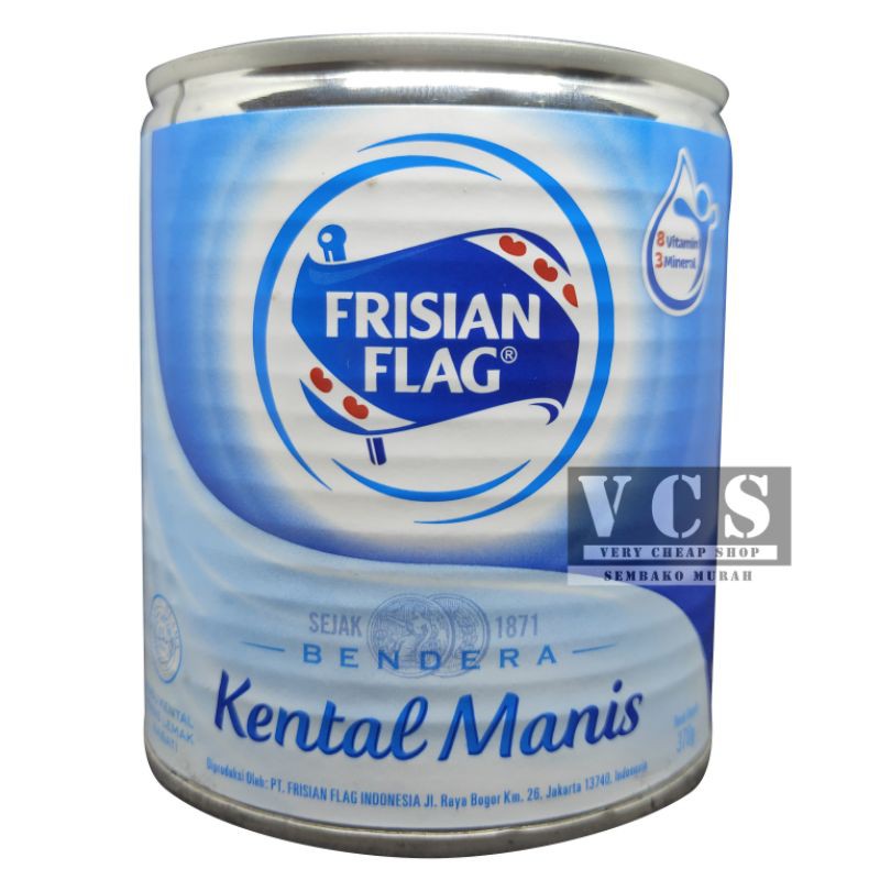 

Susu Kaleng Bendera Kental Manis Frisin Flag 370gram