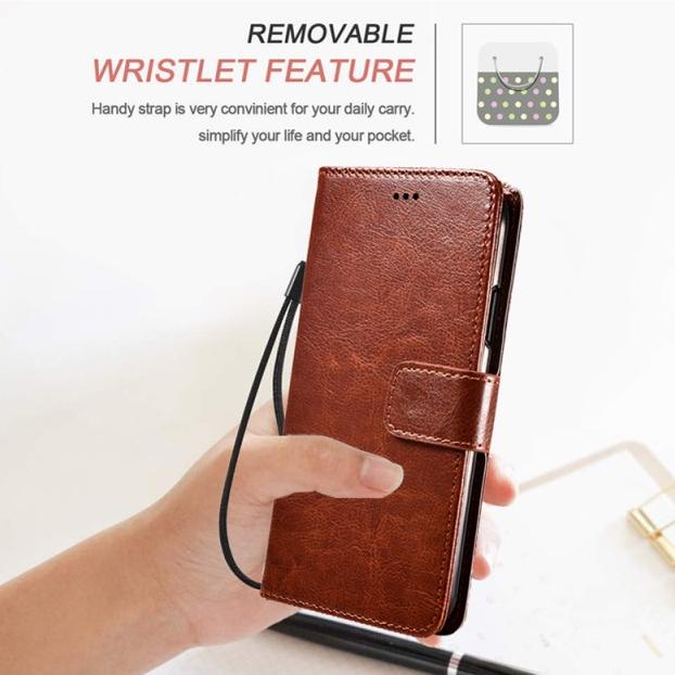 Leather Flip Case ( Vivo Y21 2021 / Vivo Y21S 2021 ) ~ Flip Wallet Case Kulit - Chasing Dompet Cover