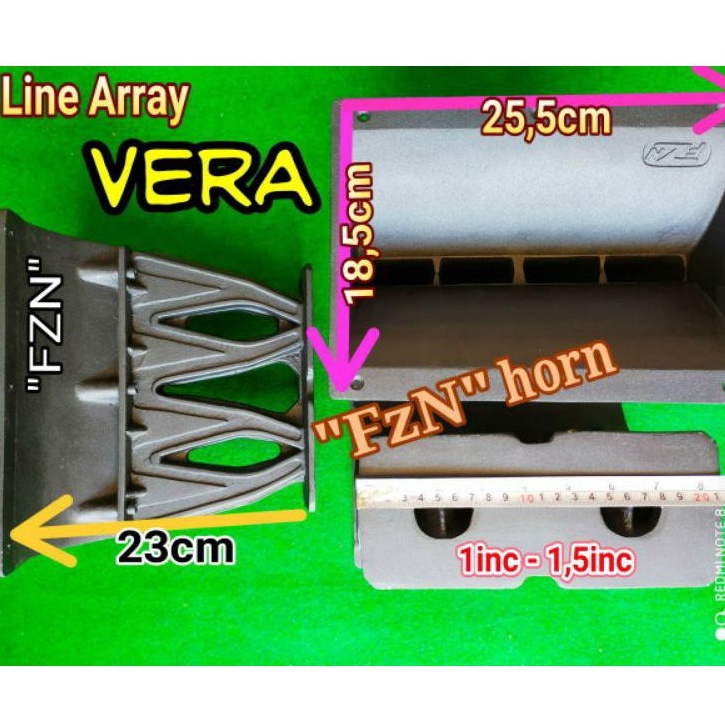 Corong tweeter Line Aray Vera Almunium - Horn tweter twiter driver speaker