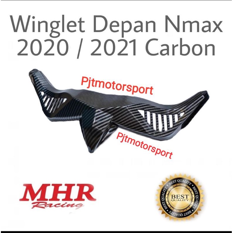 Winglet Wingled Depan Nmax-155 2020 / Nmax-155 2021 / Nmax2022 Carbon New Model Plastik Abs MHR Orig