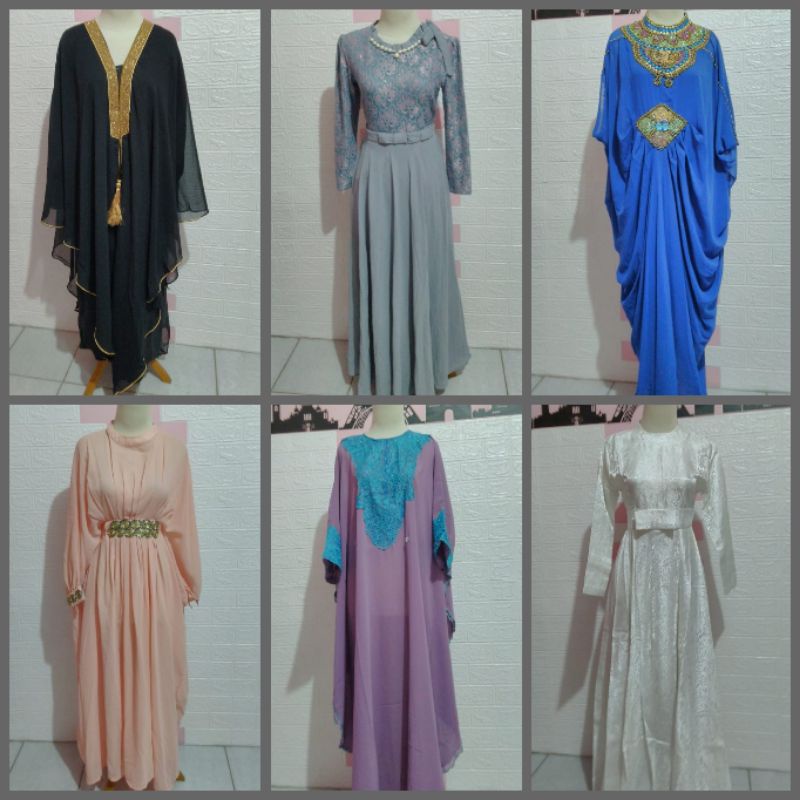 preloved kaftan dan dress pesta / baju lebaran