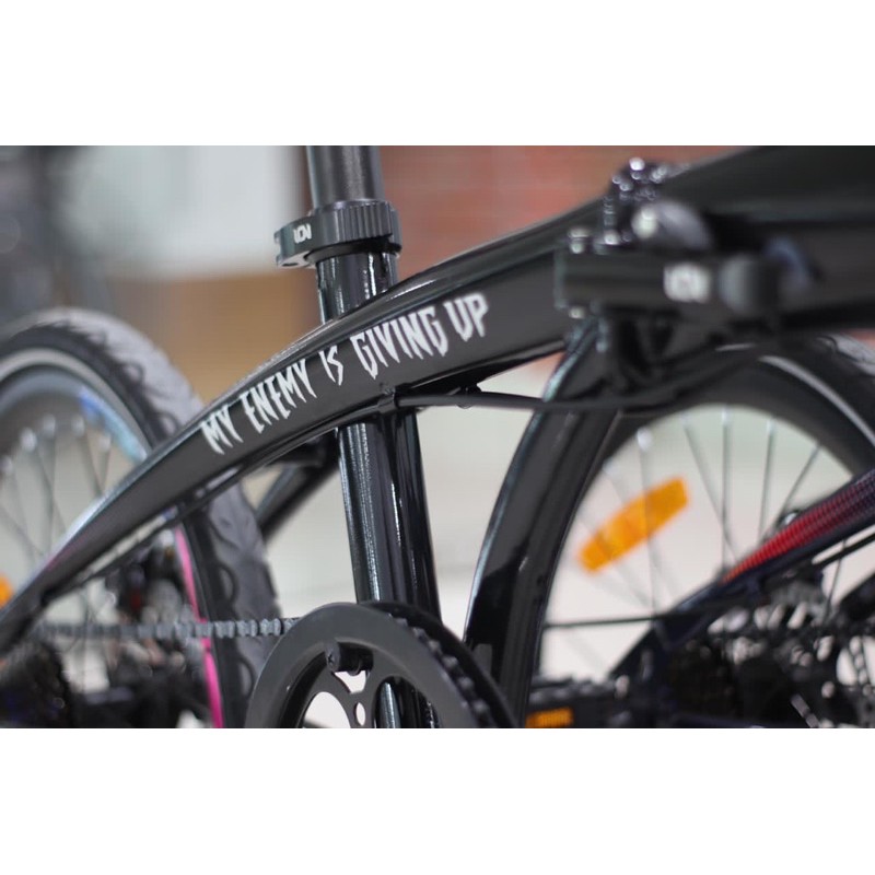 Instan Sepeda Lipat Element Police Milan Rans 2.0 Entertainment Raffi Ahmad Nagita Slavina Rafathar limited SNI 20 inch 8 speed rem cakram-3