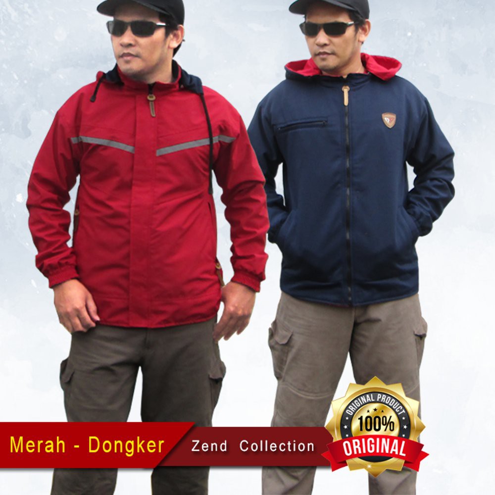 TERKEREN Promo jaket pria size M L XL XXL jaket bolak balik jaket motor pria Jaket Kekinian