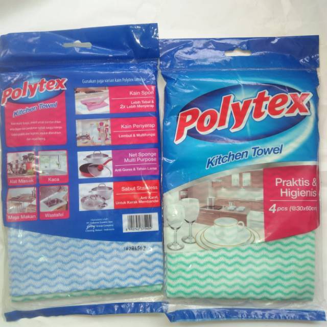 POLYTEK KANEBO KITCHEN TOWEL ISI 4PCS