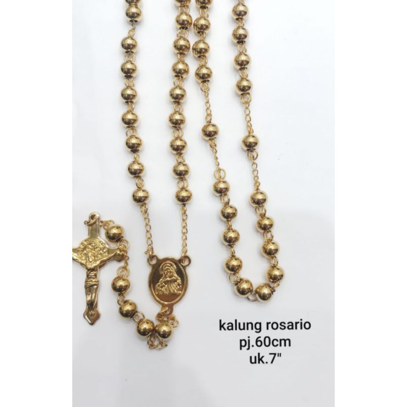 Kalung Rosario Emas Titanium133