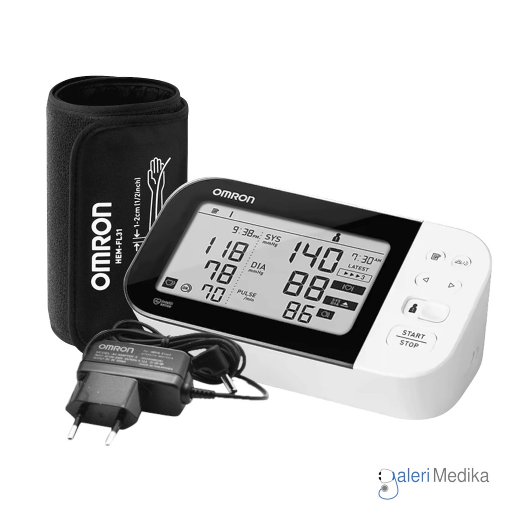 Tensimeter Digital Omron HEM-7361T / HEM 7361 T + Adaptor - Tensimeter dengan Koneksi Bluetooth