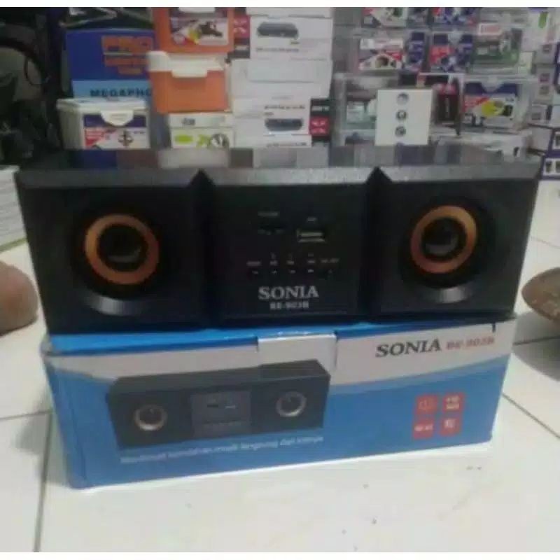 Speaker Bluetooth SONIA BE-903B  Super Bass Wireless Bisa Radio/usb/Memori