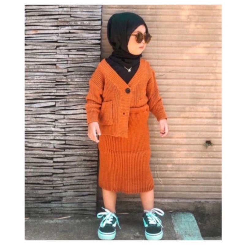 ROK RAJUT ANAK| Rok span anak | Rok rajut anak  perempuan| milly skirt