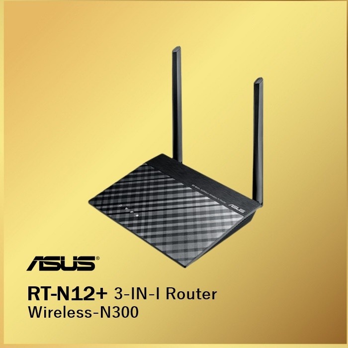 ASUS RT-N12+ Wireless 300 Mbps 3 in 1 Router Range Exterder Access Point