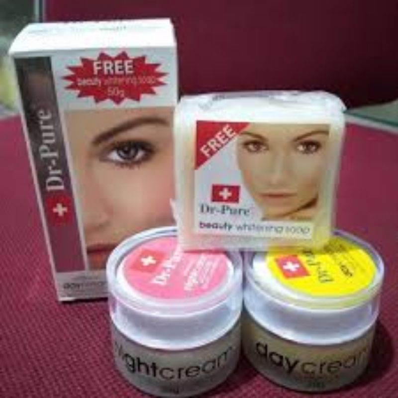 PAKET SET DR PURE WHITENING CREAM BPOM/pcs