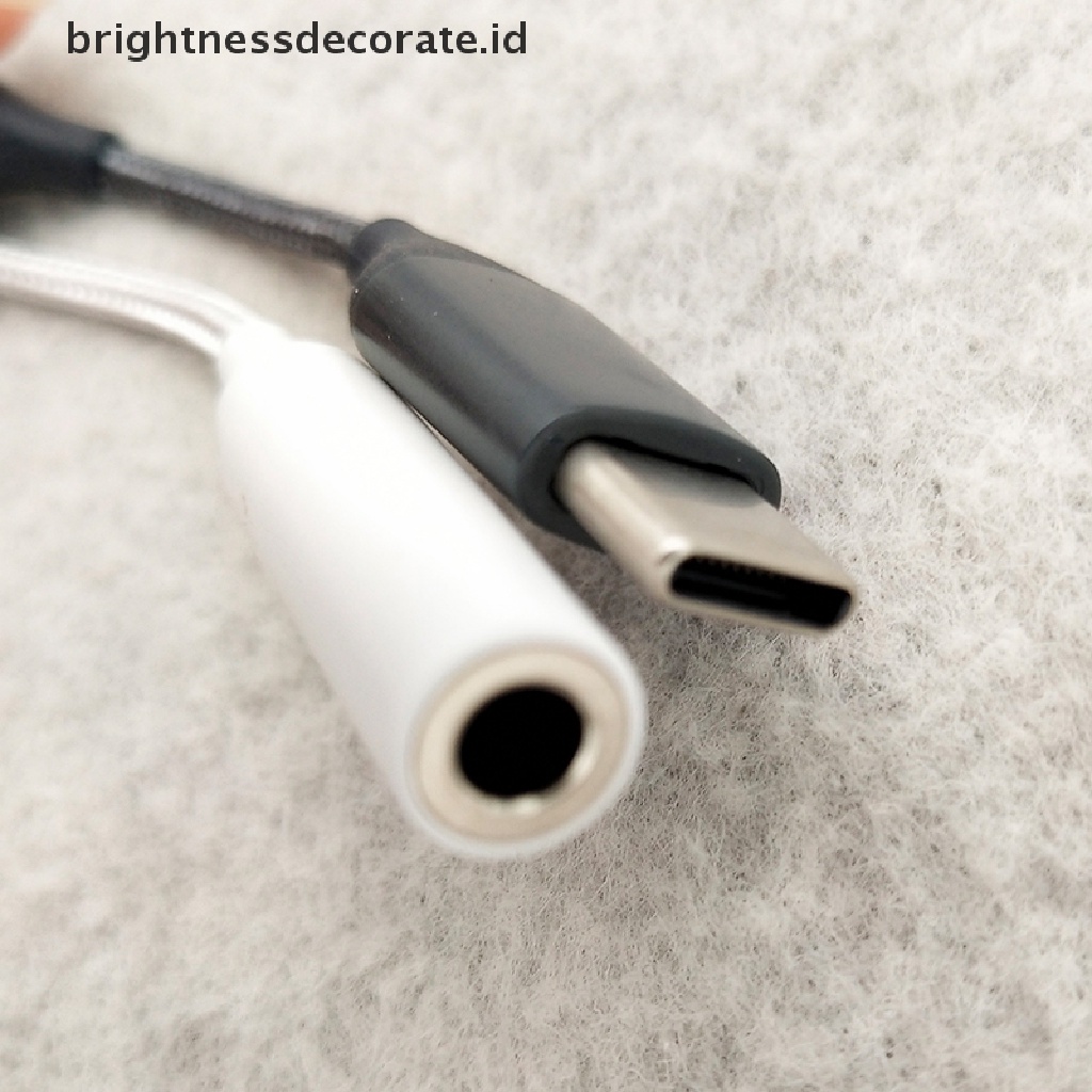 (Birth) Kabel Adapter Usb Tipe-C Ke Jack Audio Aux 3.5mm Untuk Headphone / Earphone