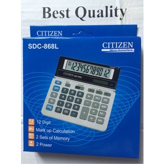 

CODE0J7 KALKULATOR 12DIGIT ANGKA TYPE SDC 868 L