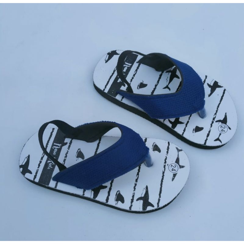 Sandal Anak Jepit &quot; Shark &quot;  Sandal anak baby Motif HIU Promo New