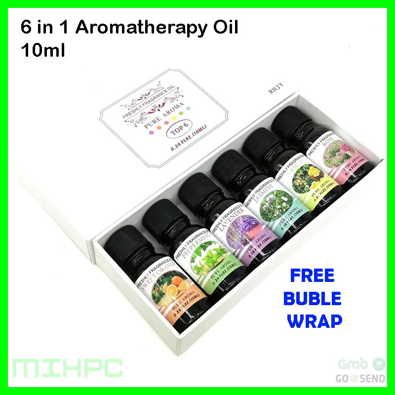 Pure Aroma Essential Fragrance Oil Aromatherapy 6 in 1 10ml Shopee Indonesia