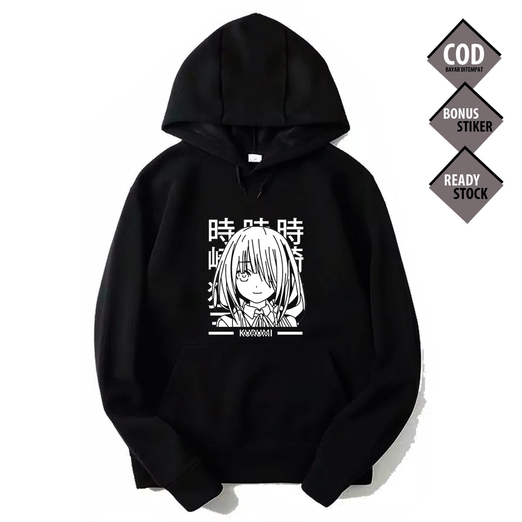 HOODIE WAIFU ANIME MANGA KURUMI TOKISAKI DATE A LIVE BAJU JEPANG JAPAN CULTURE COSPLAY NIGHTMARE SHI