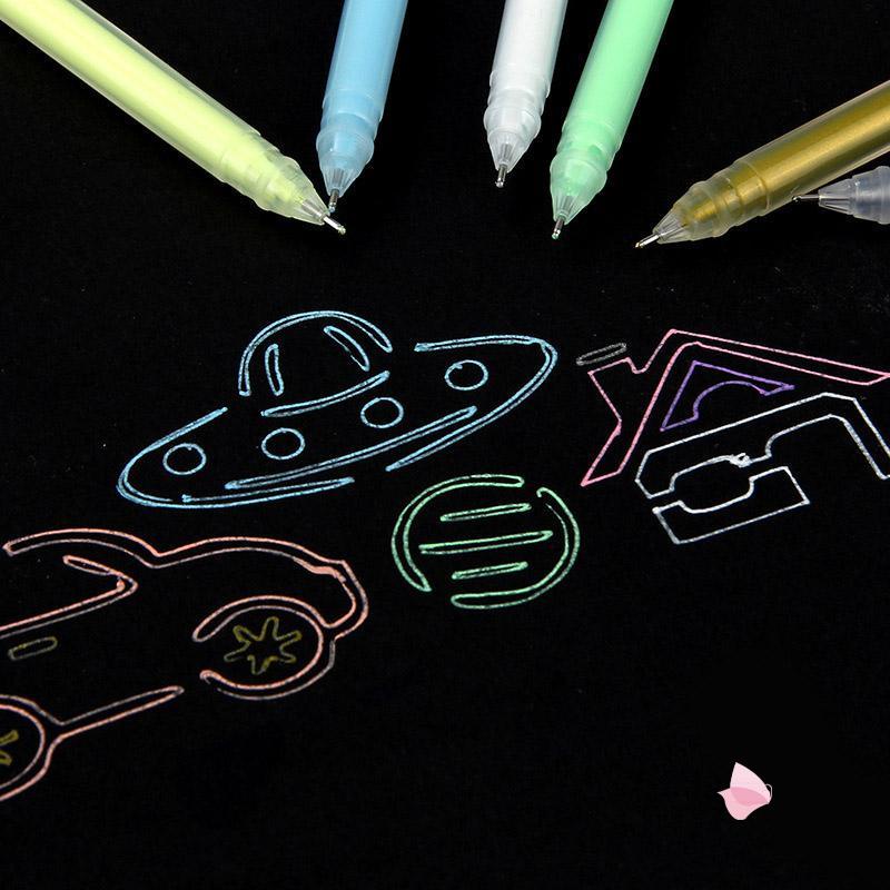 

Warna Pena Gel Berkapasitas Besar Akun Tangan Tanda Siswa Sorotan Album Flash Pen G