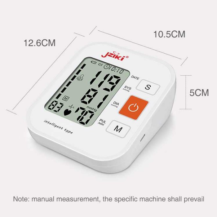 JZIKI Pengukur Tekanan Darah Electronic Sphygmomanometer Voice - B877