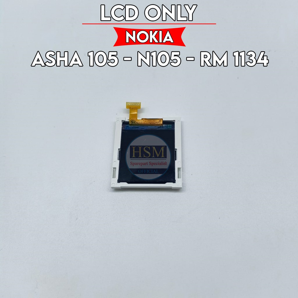 LCD ONLY NOKIA ASHA 105/N105/RM1134 ORI OEM