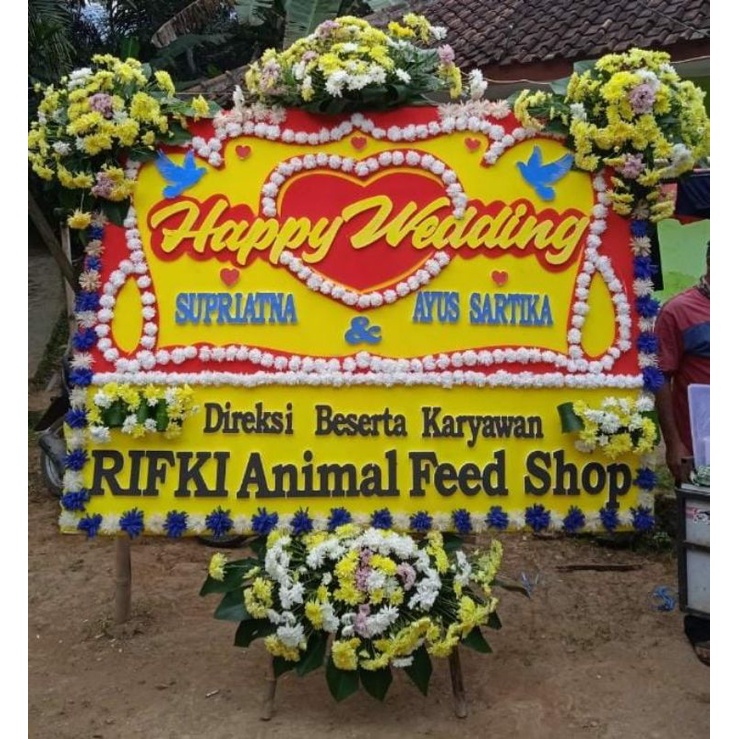 KARANGAN BUNGA PAPAN TURUT BERDUKA CITA | WEDDING DLL BANDUNG