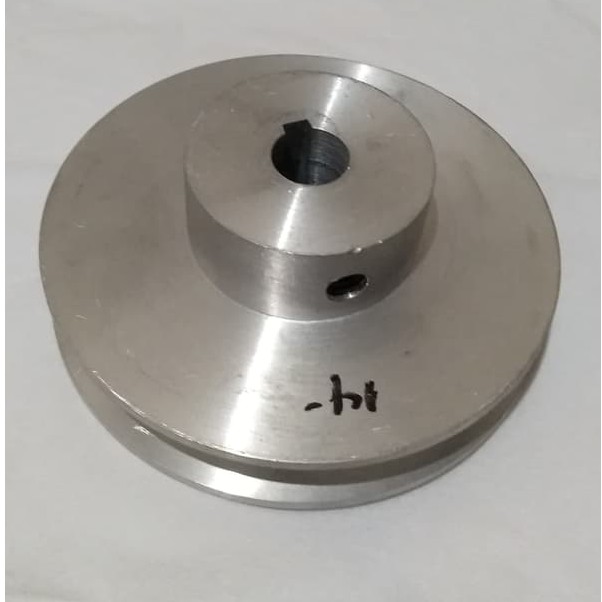 Pulley / Pully / Puli / Poly / Polly Jalur A1 Diameter 4&quot; Inch As 14 mm Aluminium