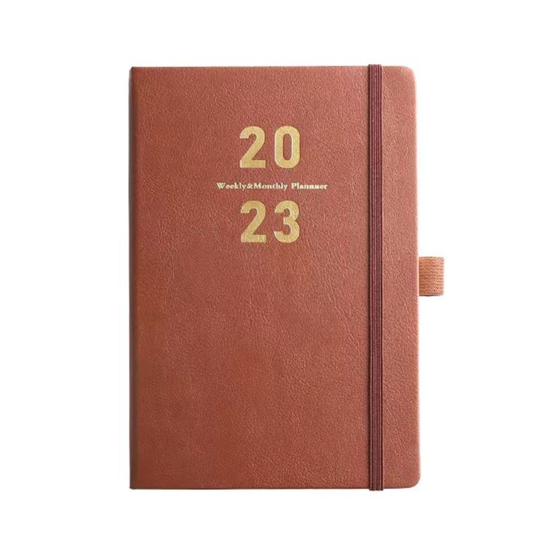 Zzz 2023 Buku Agenda / Diary A5 Cover Kulit Untuk Pria / Wanita