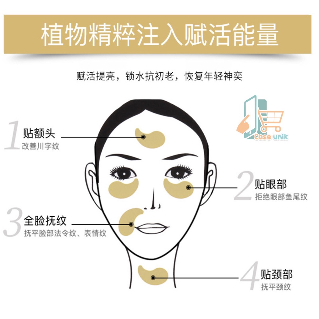 RT24 MASKER MATA CRYSTAL COLLAGEN GEL EYE MASK GOLD MOISTURIZING ANTI AGING PENGHILANG KANTUNG MATA PANDA CS3544