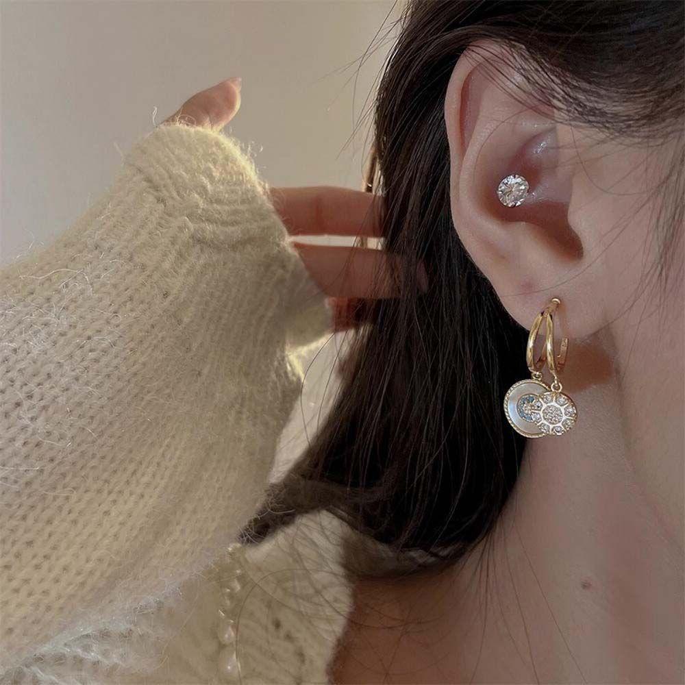 Mxbeauty Anting Wanita Mewah Klasik Pesta Pernikahan Temperamen Drop Earrings Anting Gaya Korea